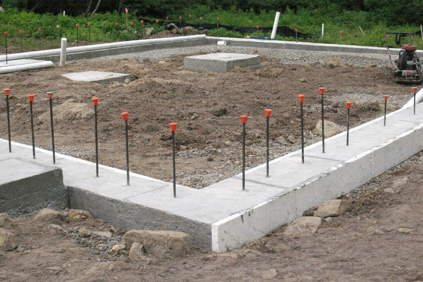 Concrete footings